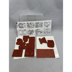 Stampin Up Feathered Friends Cling stamp set of 8 1999 Scrapbooking